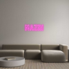 Custom neon sign Nazri