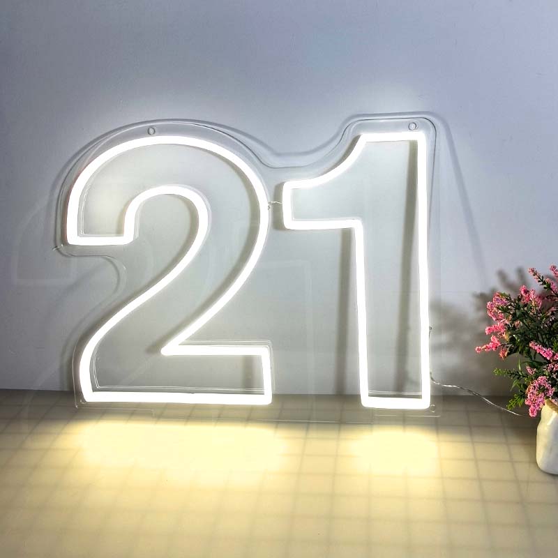 21 bitrhday neon