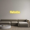 Custom neon sign Kebabs