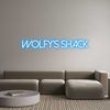 Custom neon sign Wolfy’s Shack