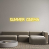 Custom neon sign Summer Cinema