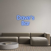 Custom neon sign Dave’s
Bar