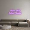 Custom neon sign Happier, pret...