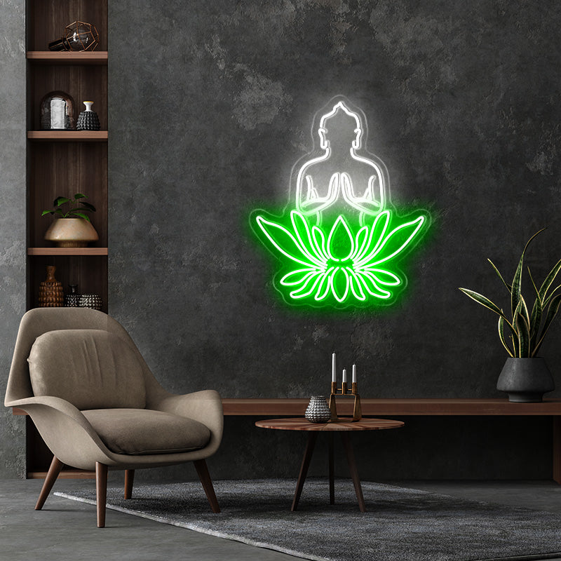 Buddha Lotus Neon Sign