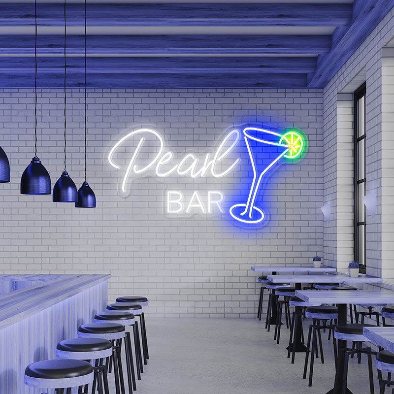 Customisable Name Cocktail Neon