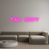 Custom neon sign TAN ENVY