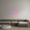 Custom neon sign P.O.W.E.R