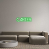 Custom neon sign Carter