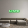 Custom neon sign  Bar Baxter