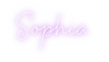 Custom neon sign Sophia