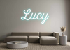 Custom neon sign Lucy