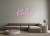 Custom neon sign Khloe