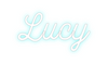 Custom neon sign Lucy