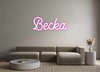 Custom neon sign Becka