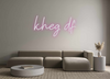 Custom neon sign kheg df