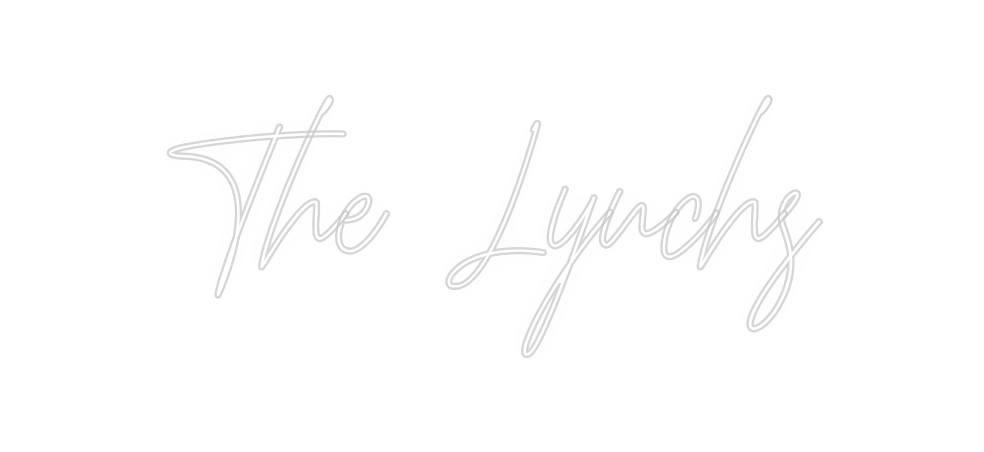 Custom neon sign The Lynchs