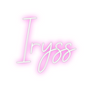 Custom neon sign Iryss