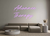 Custom neon sign Advance
Therapy