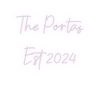 Custom neon sign The Portas
 E...