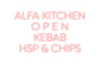 Custom neon sign ALFA KITCHEN
...