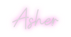 Custom neon sign Asher