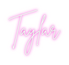 Custom neon sign Taylar