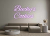 Custom neon sign Bucky's
Cook...