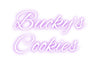 Custom neon sign Bucky's
Cook...