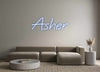 Custom neon sign Asher