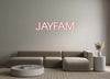 Custom neon sign JAYFAM