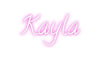 Custom neon sign Kayla