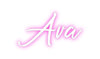 Custom neon sign Ava