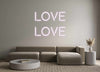 Custom neon sign LOVE
LOVE