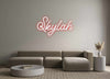 Custom neon sign Skylah