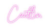 Custom neon sign Caitlin