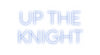 Custom neon sign UP THE
KNIGHT