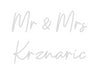 Custom neon sign Mr & Mrs
Krz...