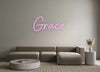 Custom neon sign Grace