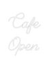 Custom neon sign Cafe
Open