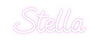 Custom neon sign Stella