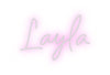 Custom neon sign Layla