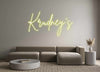 Custom neon sign Krudney’s