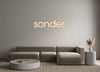 Custom neon sign sonder.