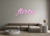 Custom neon sign flirty