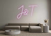 Custom neon sign J&T