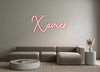 Custom neon sign Xavier