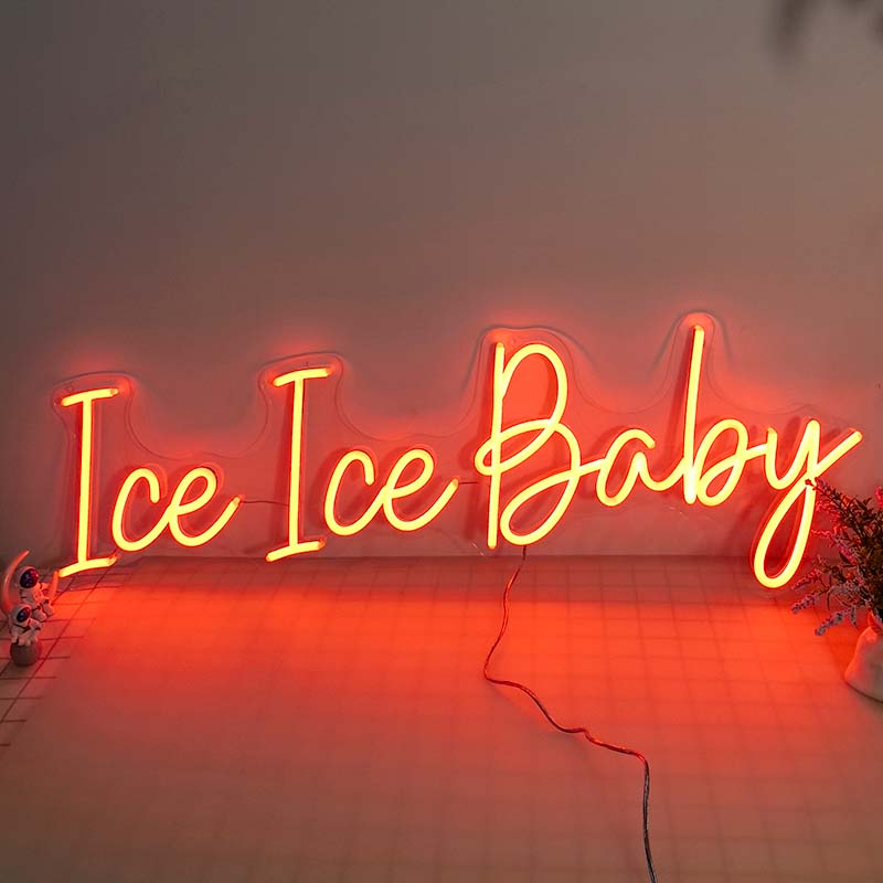 50% OFF Clearance Sale_RGB 'ce ice baby' neon sign