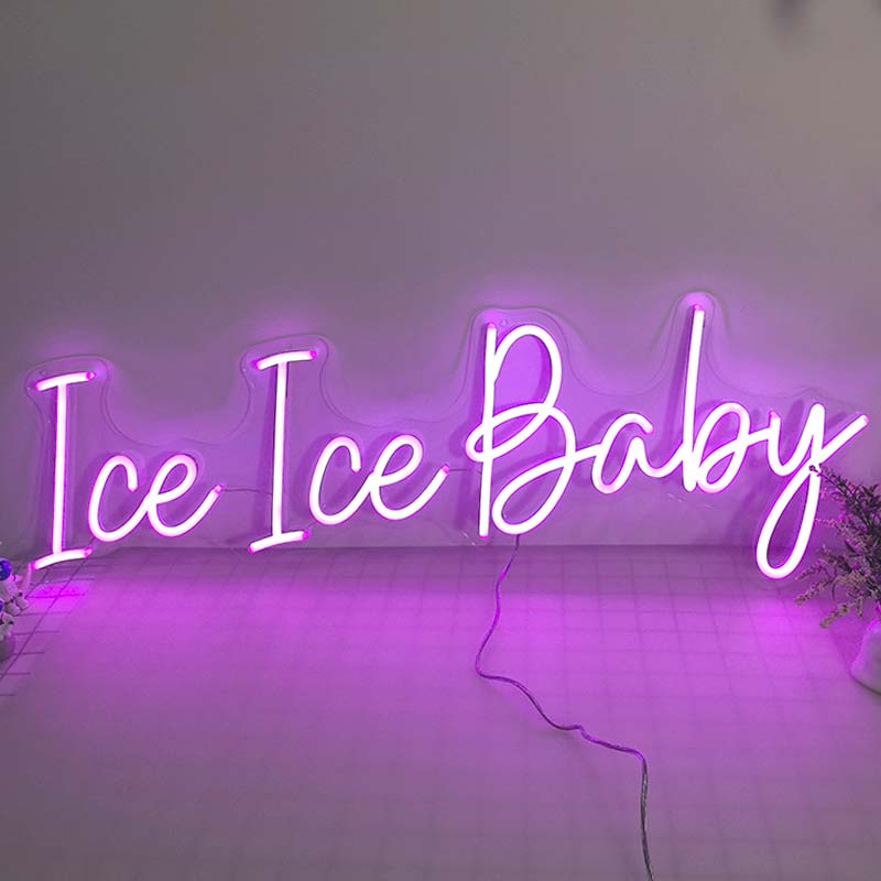 50% OFF Clearance Sale_RGB 'ce ice baby' neon sign