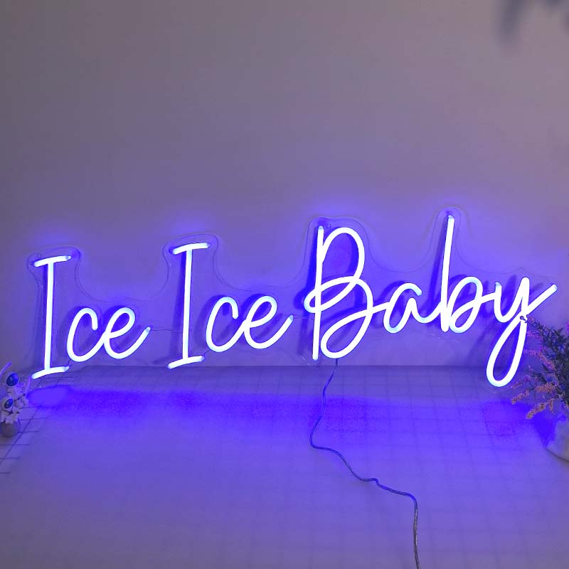 50% OFF Clearance Sale_RGB 'ce ice baby' neon sign