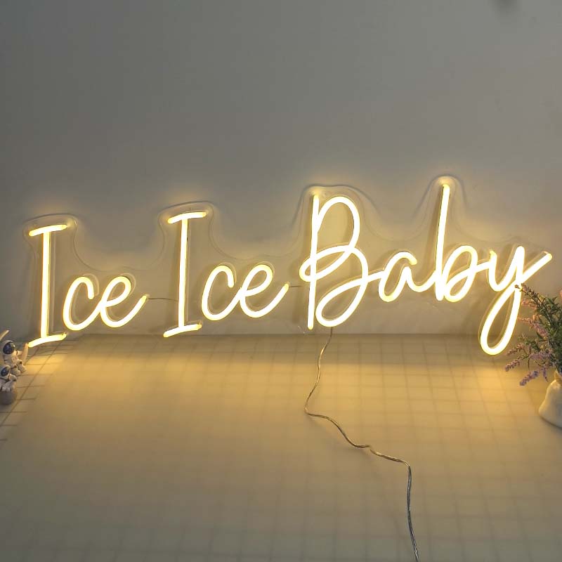 50% OFF Clearance Sale_RGB 'ce ice baby' neon sign